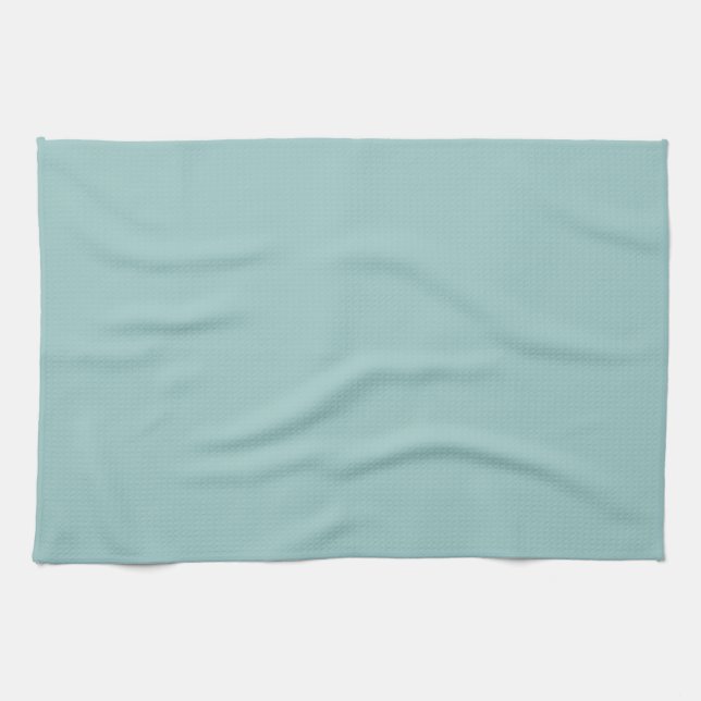 Linge De Cuisine Couleur solide bleu lunaire (Horizontal)
