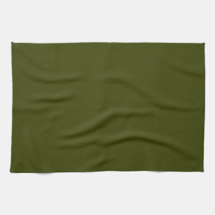 Linge De Cuisine Couleur solide vert olive foncé
