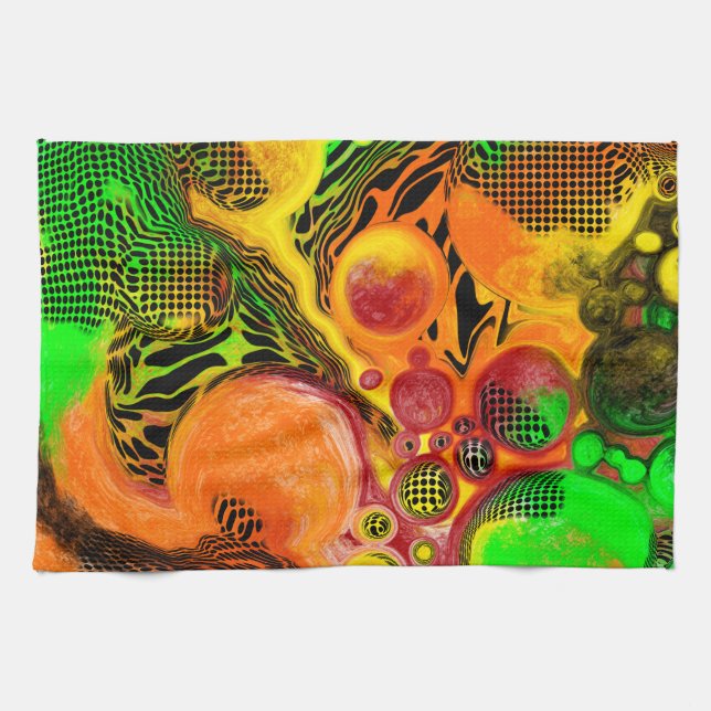 Linge De Cuisine Couleurs d'automne Abstrait pour la peinture (Horizontal)