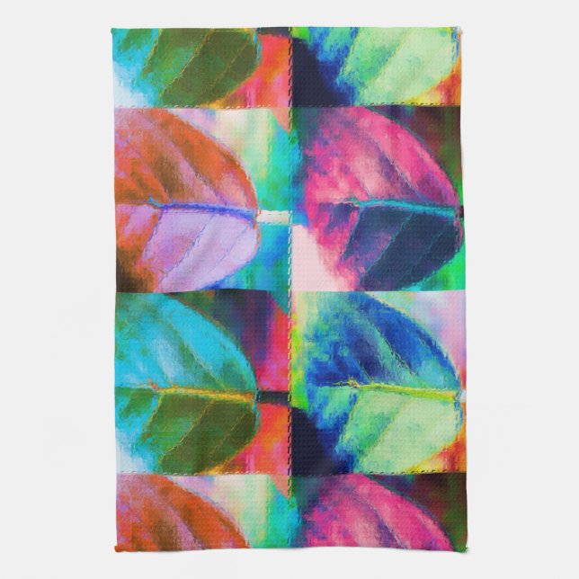 Linge De Cuisine Couleurs feuille (Vertical)
