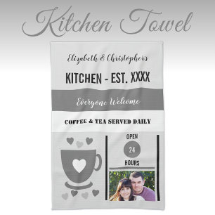 Linge De Cuisine Couple cuisine est date café photo gris