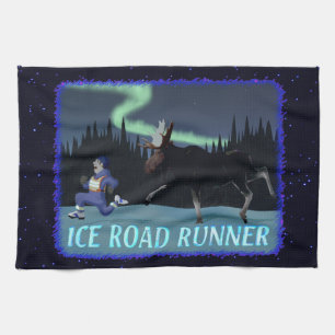 Linge De Cuisine Coureur de route sur glace