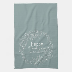 Linge De Cuisine Couronne de glands de Thanksgiving Illustration de
