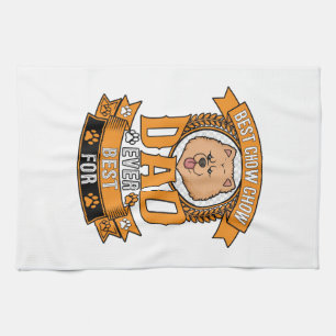 Linge De Cuisine Couronne d'éternité de papa Chow Dog Empreintes de