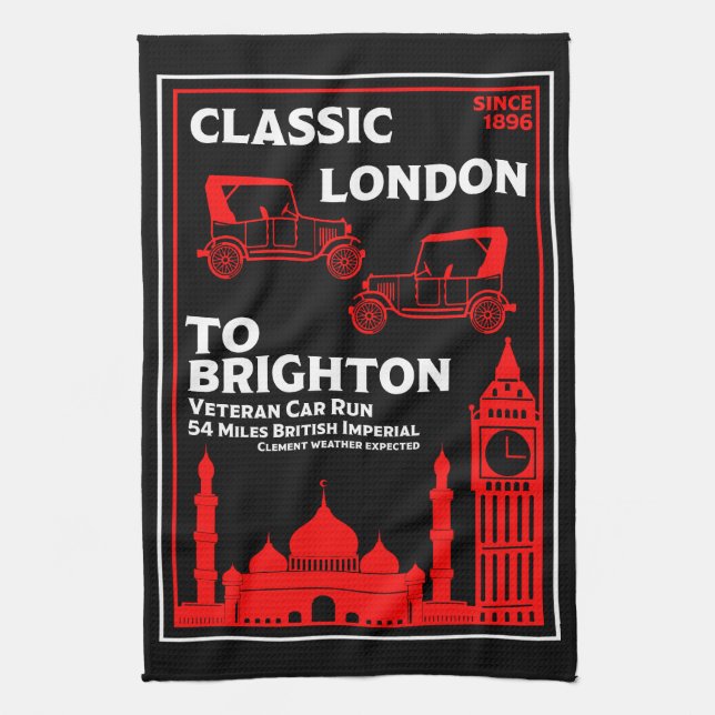 Linge De Cuisine Course De Voiture Vétérinaire De Londres À Brighto (Vertical)