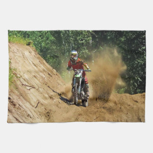 Linge De Cuisine Course du champion de Motocross Dirt-Bike