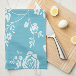 Linge De Cuisine Coutume Color_ de Retro_Maggie-Floral_Maggie Blue*