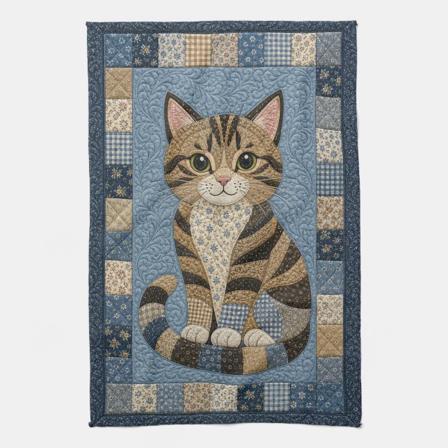 Linge De Cuisine Couverture de chat tigré (Vertical)