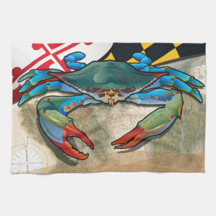 Linge De Cuisine Crabe bleu du Maryland