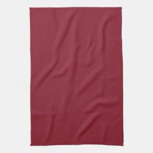 Linge De Cuisine Cranberry Dark Red Solid Trend Couleur Arrière - p