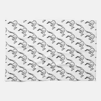 Linge De Cuisine Crochet noir et blanc Kangaroo
