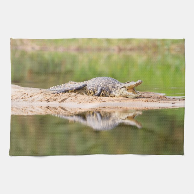 Linge De Cuisine Crocodile (Horizontal)