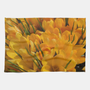 Linge De Cuisine Crocus jaune flavus - Fleurs Jaune Doré Porte