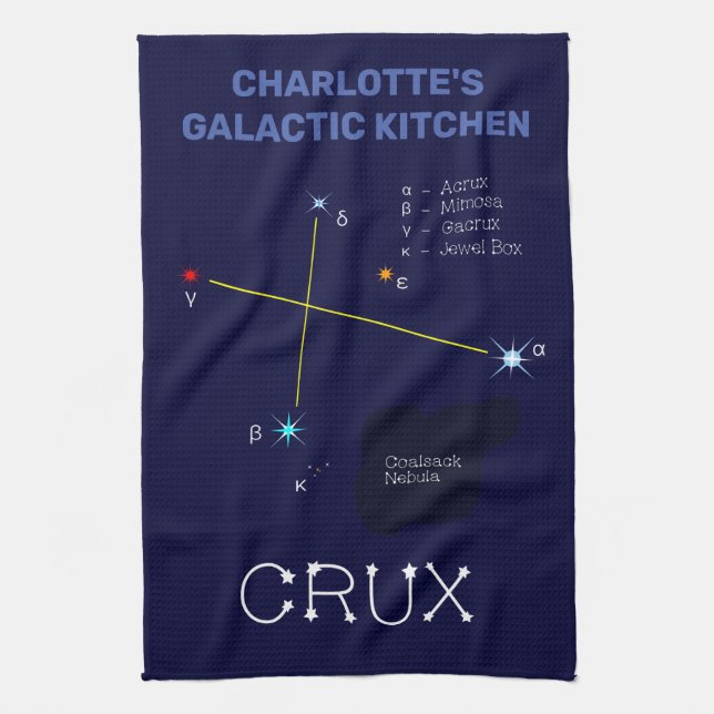 Linge De Cuisine Crux de constellation de l'hémisphère sud (Vertical)