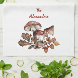 Linge De Cuisine Cuisine de champignons Cottagecore Laine Toadstool