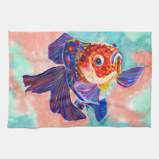 Linge De Cuisine Cuisine de poisson rouge de Veiltail de
