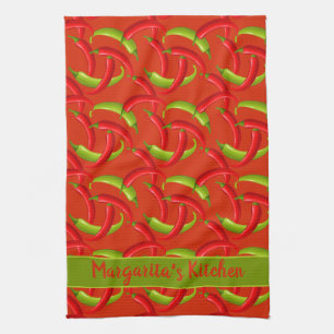 Linge De Cuisine Cuisine mexicaine Chili Peppers Personnalisé