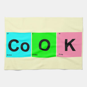 Linge De Cuisine Cuisiner des Carrés Tableau périodique Conception