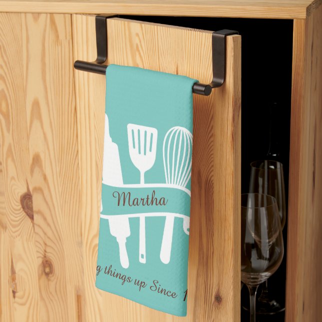 Linge De Cuisine Cuisinière personnalisée (Pliage en tiers)