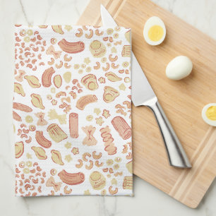 Linge De Cuisine CUITS ITALIENS Le mignon motif de pâtes italiennes