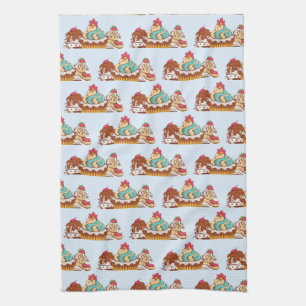Linge De Cuisine Cupcakes style rétro Sweet Dessert Motif