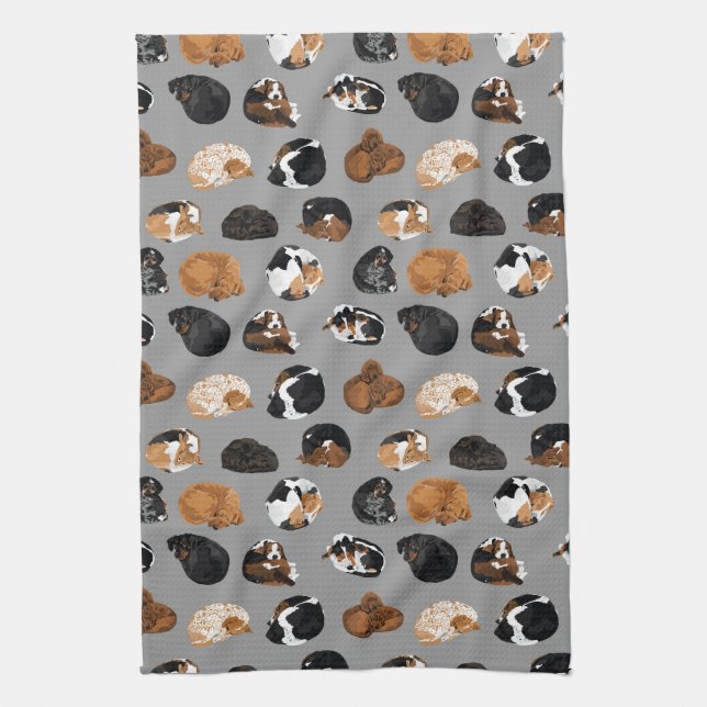 Linge De Cuisine Curl de Coonhound (Vertical)
