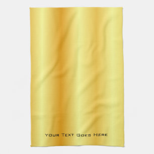Linge De Cuisine Custom Elegant Faux Gold Ajouter Votre Modèle De T
