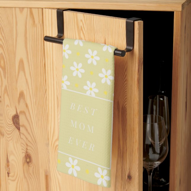 Linge De Cuisine Custom Mother's Day Gift Personalized Daisy (Pliage en tiers)