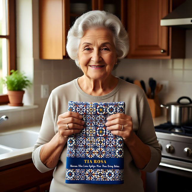 Linge De Cuisine Customizable Azulejo Sass (Customizable Azulejo Sass Kitchen Towel)