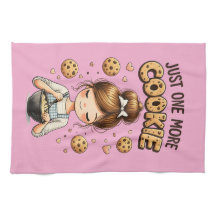 Cute Baker Girl Just One More Cookie