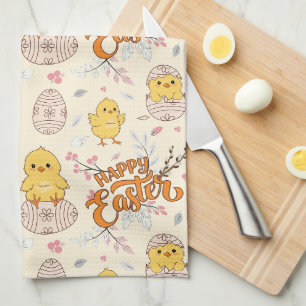 Linge De Cuisine Cute Chicks & Oeufs Printemps