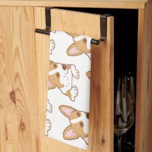 Linge De Cuisine Cute Corgi Chien Chien Chien Motif