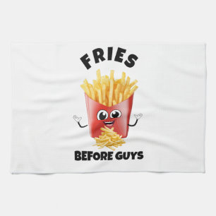 Linge De Cuisine Cute Fries Sweat - shirt à capuche de dessin & Tee
