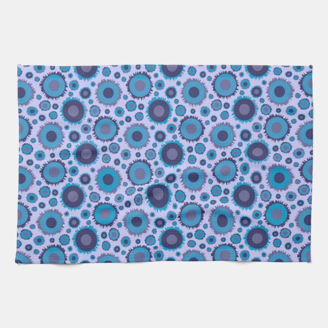 Linge De Cuisine Cute multi-blue colors (Horizontal)