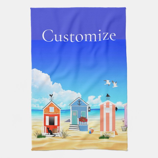 Linge De Cuisine Cute Tiny Beach Shacks Thunder_Cove (Vertical)