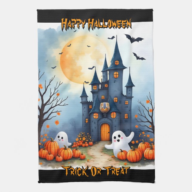 Linge De Cuisine Cute Trendy Halloween Spooky Collection (Vertical)