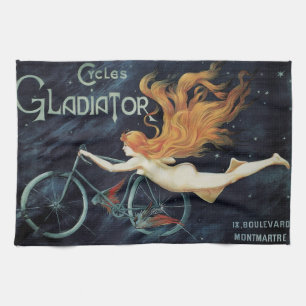 Linge De Cuisine Cycles de gladiateurs, Art Nouveau Victorien Vinta