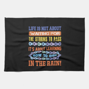 Linge De Cuisine Cyclisme Art Life n'est pas d'attendre