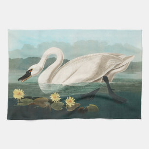 Linge De Cuisine cygne audubon cygnes d'eau blanche