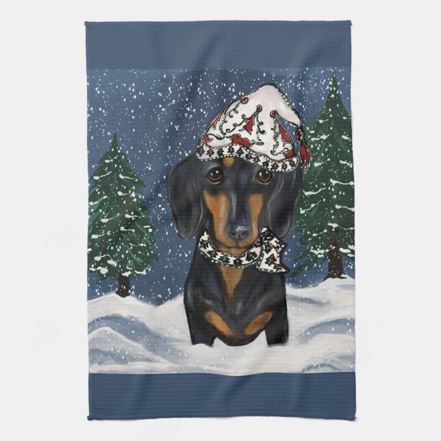 Linge De Cuisine Dachshund (Vertical)