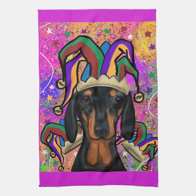 Linge De Cuisine Dachshund     (Vertical)