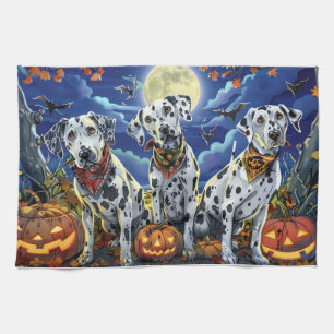 Linge De Cuisine Dalmatien Halloween Épouvantable