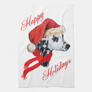 Linge De Cuisine Dalmatien Joyeuses Fêtes