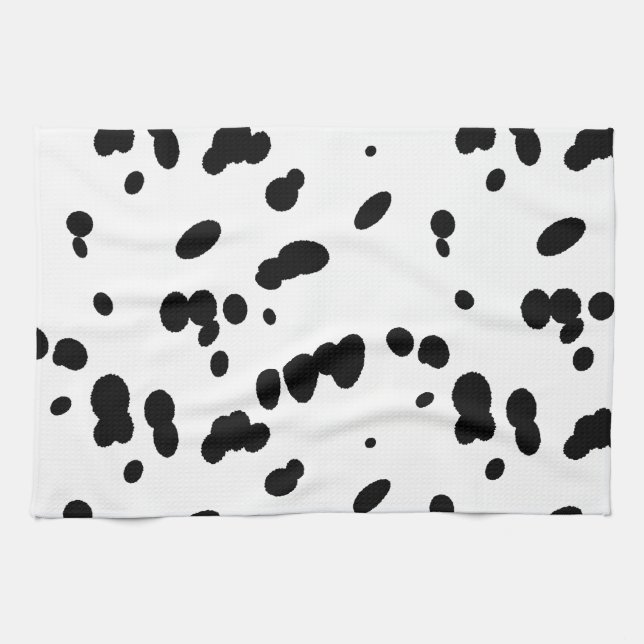 Linge De Cuisine Dalmatien Spots Amoureux des chiens amusant (Horizontal)