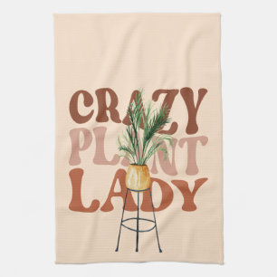 Linge De Cuisine Dame de la plante rétro typographie de plantes à l