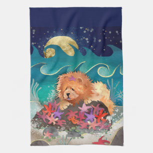 Linge De Cuisine DANCIEN AVEC LE STARZ Red Chow -Serviette de cuisi