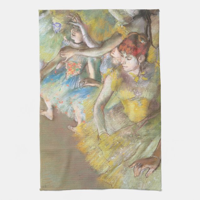 Linge De Cuisine Danseurs de ballet sur scène par Edgar Degas (Vertical)