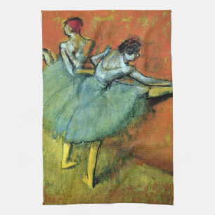 Linge De Cuisine Danseuses au bar par Edgar Degas, Ballet Vintage