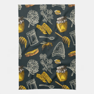 Linge De Cuisine Dark Honey Bee Bee Beehive