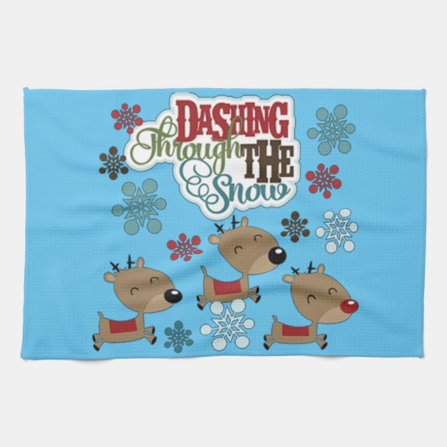 Linge De Cuisine Dashing Lance La Neige (Horizontal)